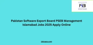 Pakistan Software Export Board PSEB Management Islamabad Jobs 2025 Apply Online