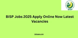 BISP Jobs 2025 Apply Online Now Latest Vacancies